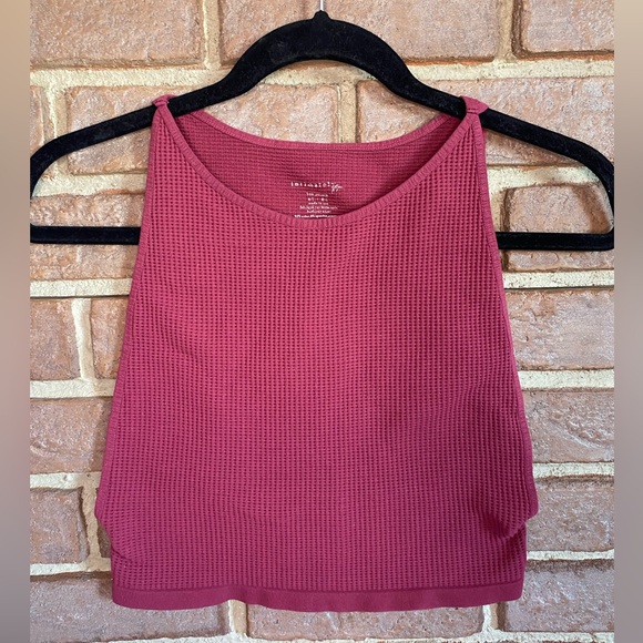 Free People Not So Basic Brami Top Burgundy Maroon Size M/L - Picture 2 of 8